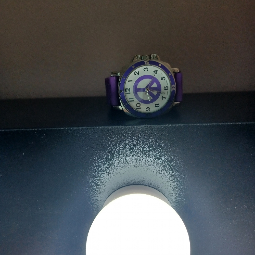 Peace symbol watch